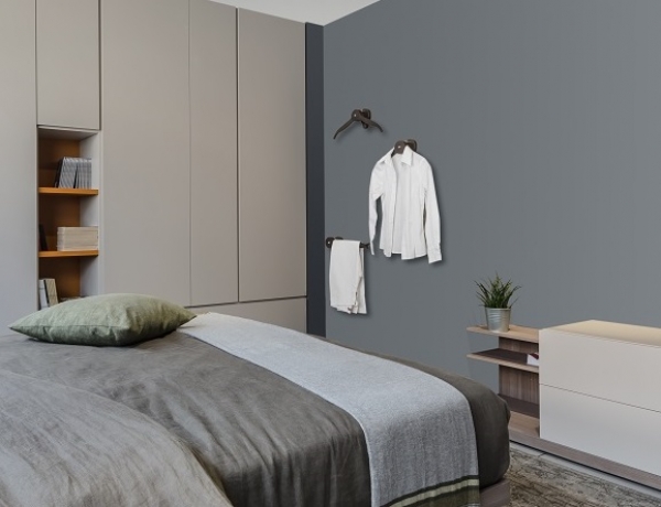 Casanova Black 2 wall hangers 1 trouser hanger